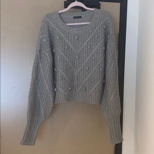 NWOT sweater with Pom Pom detail!